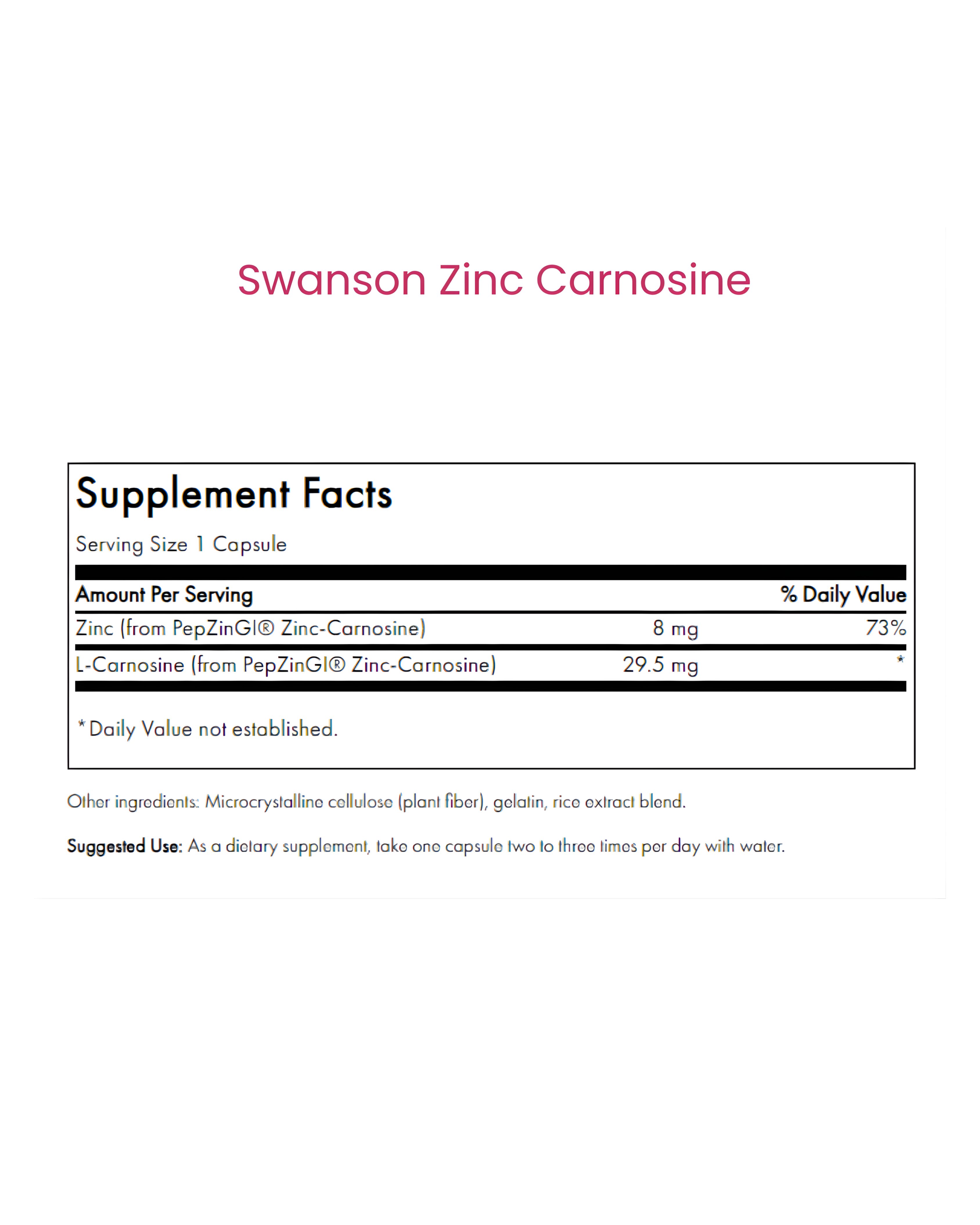 Zinc Carnosine